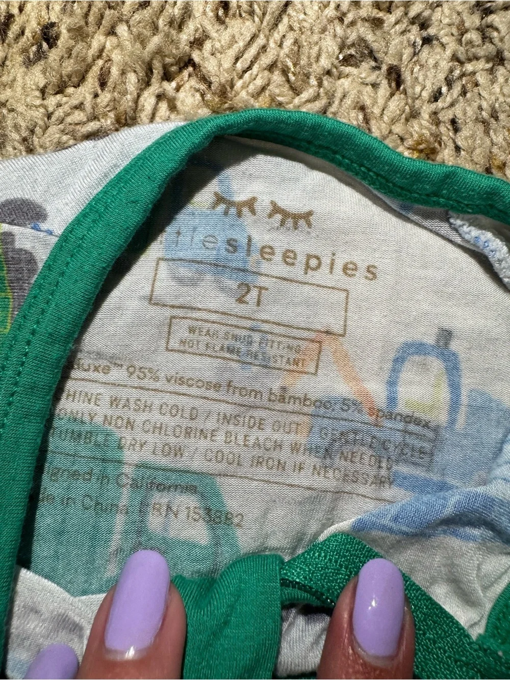 LE Little Sleepies Clean Up Crew Zippy